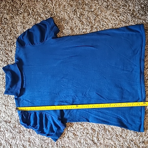 Style & Co xl stretchy blue turtle neck sweater. - Picture 6 of 8